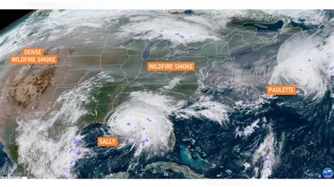 Satellite image shows wildfire smoke reaching the eastern US as ...