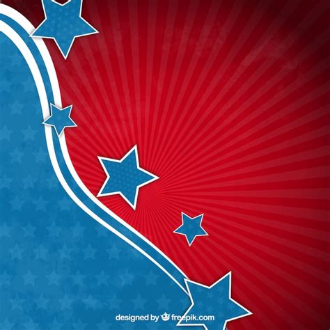 Free Vector | Abstract american flag background