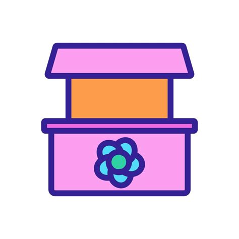 flower shop counter icon vector outline illustration 9948037 Vector Art ...