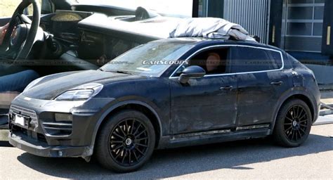 Fully Electric 2023 Porsche Macan Spied Showing Its Sexy Roofline And Digital Dashboard | Carscoops