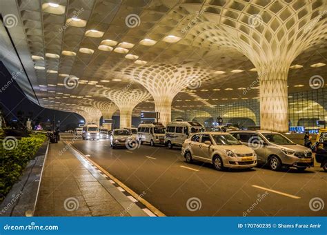 Beautiful Exteriors of Mumbai International Airport during Night ...