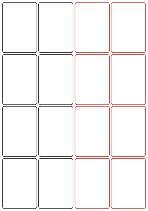 Blank Playing Card Template For Word - 10 Free PDF Printables | Printablee