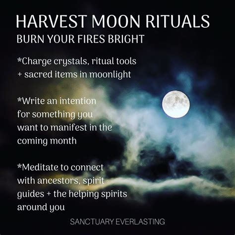 Full Moon Rituals for the Harvest Moon - Sanctuary Everlasting