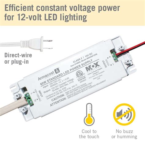 60 Watt Standard 12 Volt DC Power Supply