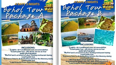 Bohol Tour Packages | By Bohol Naldix Travel & Tours