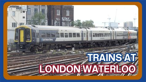 Trains at London Waterloo railway station (29/08/2023) - YouTube