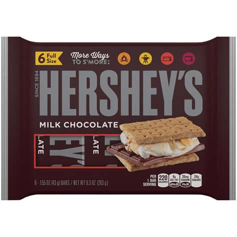 Hershey's Milk Chocolate Candy Bars 6 ct Pack | Hy-Vee Aisles Online ...