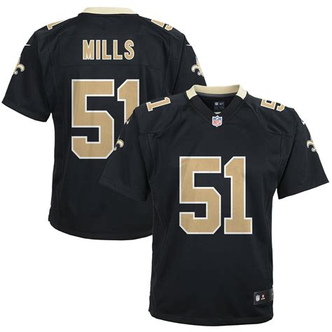 Sam Mills New Orleans Saints Nike Youth Retired Game Jersey - Black ...