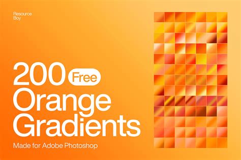 200 Free Orange Photoshop Gradients - Dealjumbo