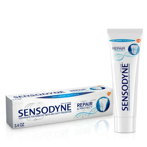 Sensodyne Repair and Protect Fluoride Toothpaste for Sensitive Teeth, 3 ...