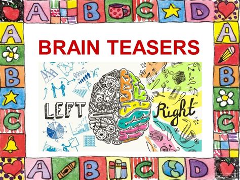 Brain Teasers for Kids and All Ages - Creative Thinking Activity