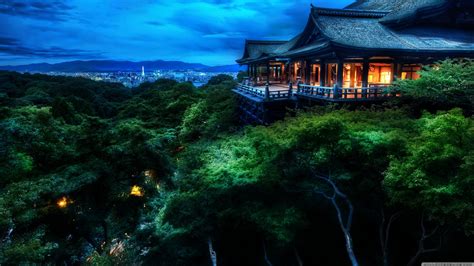 Kyoto, Japan At Night HD desktop wallpaper | HD Wallpapers