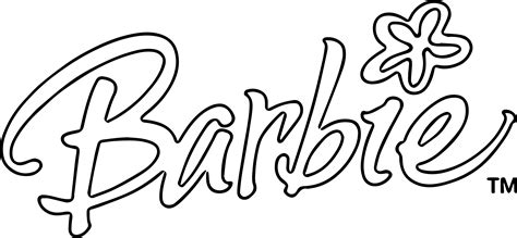 Barbie Text Style Coloring Page | Wecoloringpage.com