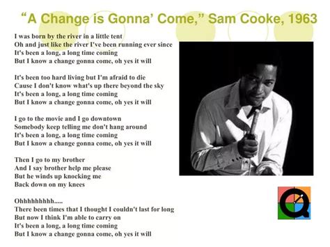 PPT - “ A Change is Gonna ’ Come, ” Sam Cooke, 1963 PowerPoint Presentation - ID:5695203