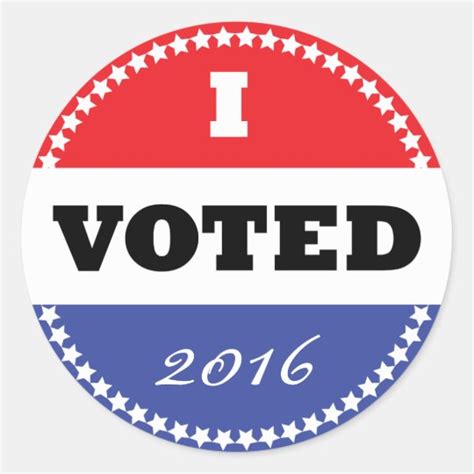 I Voted Sticker | Zazzle.com