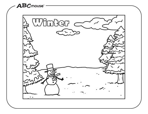 Free Snowman Coloring Pages | ABCmouse