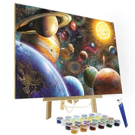 Paint by Numbers Kit - Solar System