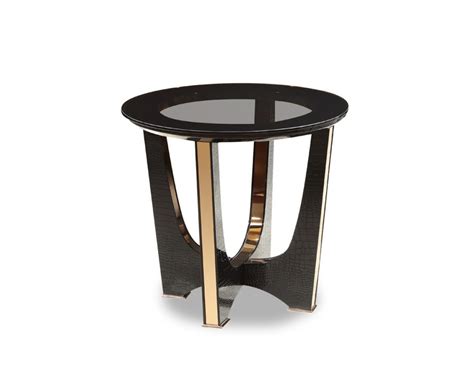 Modern Black Glass Round End Table #love #me #look #graphics #picture #furniture #model #artist ...