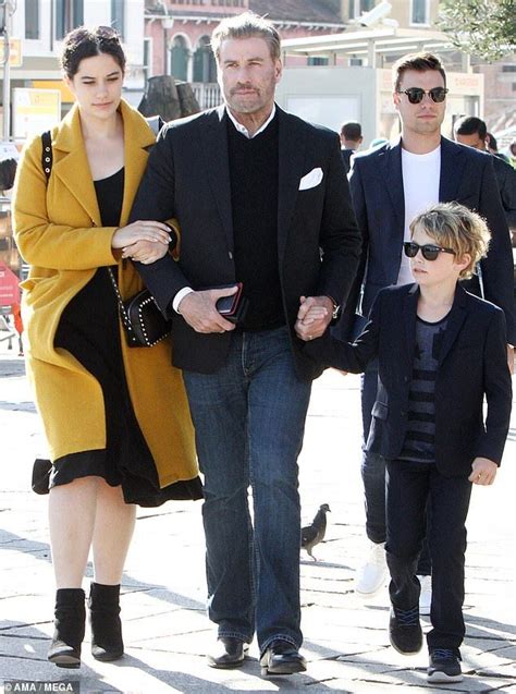 John Travolta is flanked by daughter Ella Bleu and son Benjamin | John travolta, John travolta ...