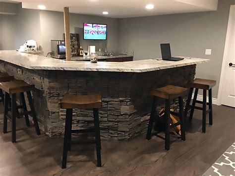 Home Bar Design - DIY Stone Bar Ideas by Erin | GenStone