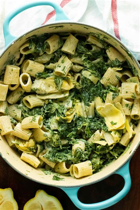 Vegan Spinach Artichoke Pasta