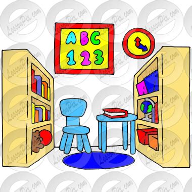 Reading Nook Picture for Classroom / Therapy Use - Great Reading Nook Clipart