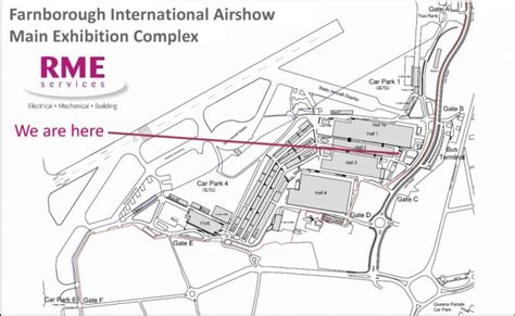 Airshow site map - RME Farnborough