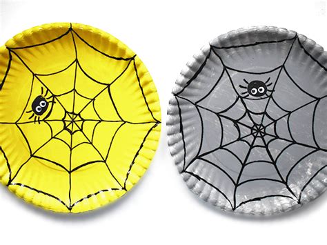 Paper Plate Spider Web Craft - Our Kid Things