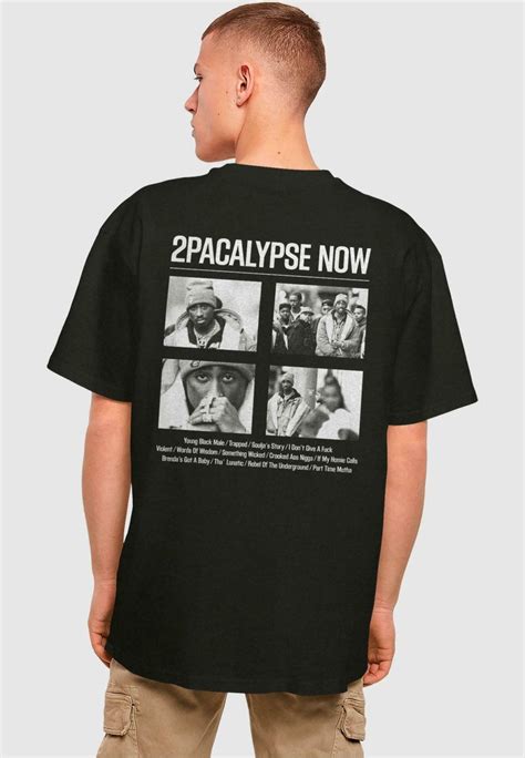 Mister Tee 2PAC - 2PACALYPSE NOW OVERSIZE - Print T-shirt - black - Zalando