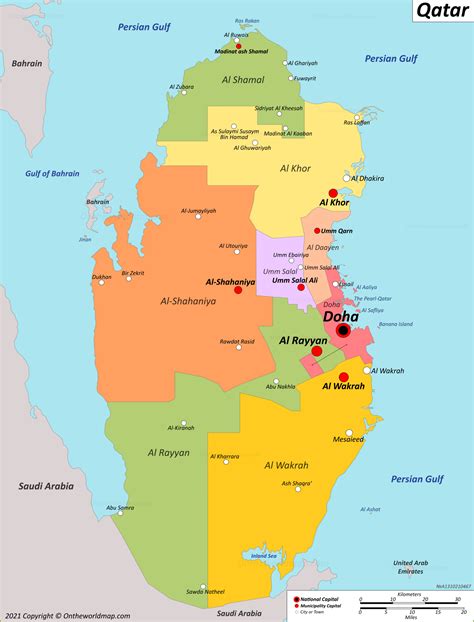 Qatar Political Map