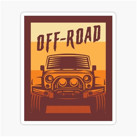 "Off-Road Jeep" Sticker for Sale by GeekMemes | Redbubble