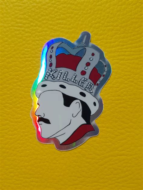 Freddie Mercury Killer Queen Hologram Vinyl Stickers 6.5cm | Etsy