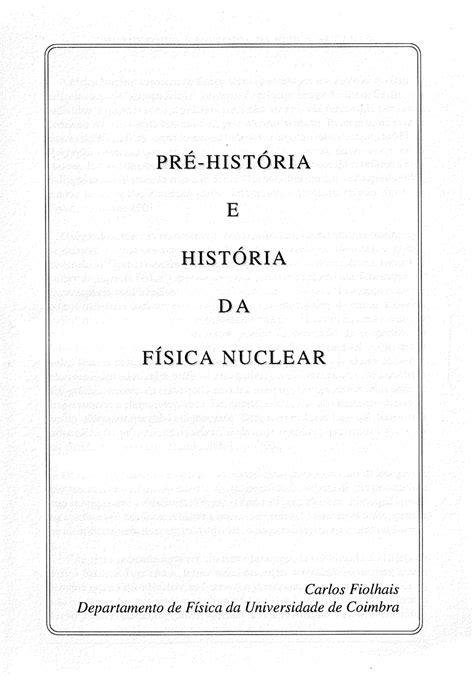 (PDF) Pré-história e história da física nuclear