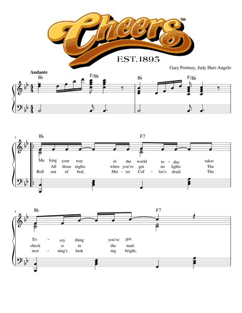 Cheers TV Theme Sheet music for Piano (Solo) | Musescore.com