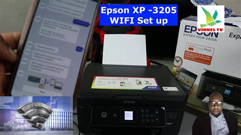 How to Set up / Connect Epson XP-3205 Wireless WIFI Printer to WIFI - YouTube