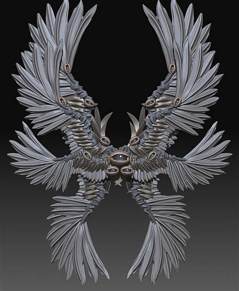 Seraphim -Accurate Biblical angel- 3D model 3D printable | CGTrader