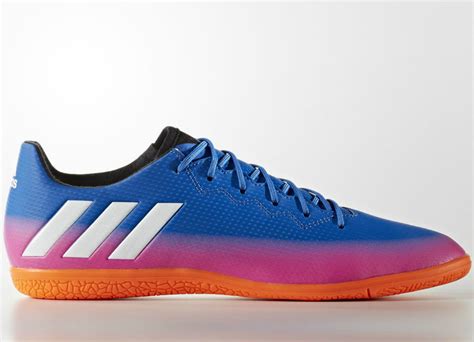 Adidas Messi 16.3 Indoor Boots - Blue / Footwear White / Solar Orange - Football Shirt Culture ...