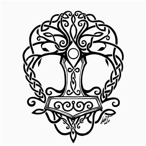 wood burning patterns - Google Search | Yggdrasil tattoo, Norse tattoo, Celtic tattoos