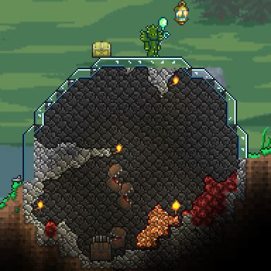 Found a Chest Statue, so I decided to make a Mimic zoo-like enclosure ...