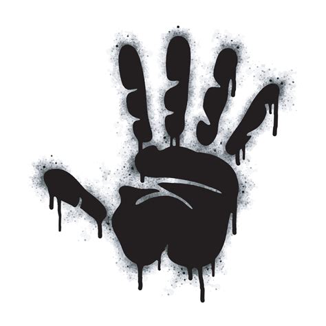 graffiti stop sign collection Spray painted black on white. Hand drop symbol. isolated on white ...