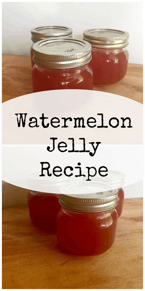 Watermelon Jelly Recipe