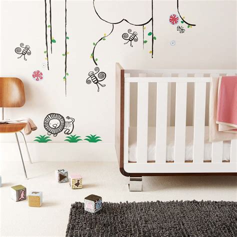 nursery wall stickers | Nursery room design, Modern baby nursery ...