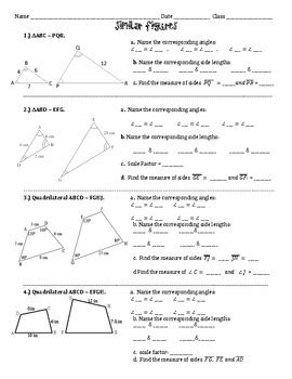 Similar Figures and Scale Factors Introduction and Practice by Math Maker