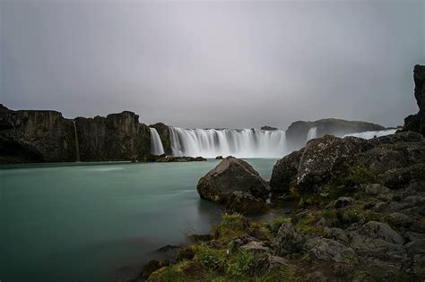 iceland, godafoss, waterfall, river, powerful, scenic, spectacular, tourism, icelandic | Pikist
