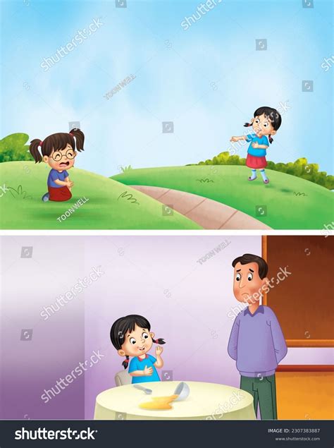 Cartoon Character Having Fun Depicted Stock Illustration 2307383887 ...