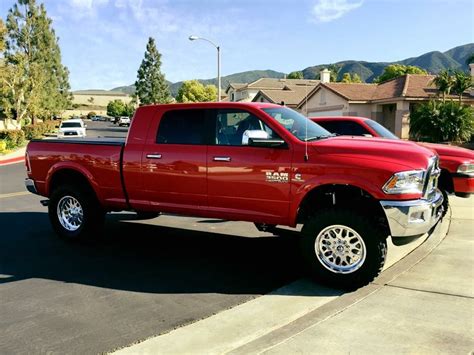 Red lifted Cummins Mega Cab | Dodge trucks, Dodge pickup trucks, Dodge ram diesel