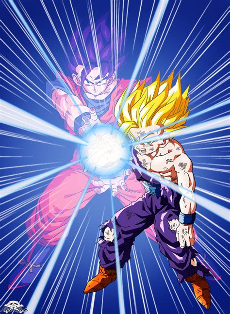 Kamehameha Father and Son by Niiii-Link on DeviantArt