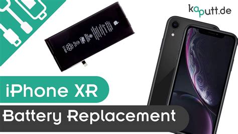 iPhone XR battery replacement | kaputt - YouTube