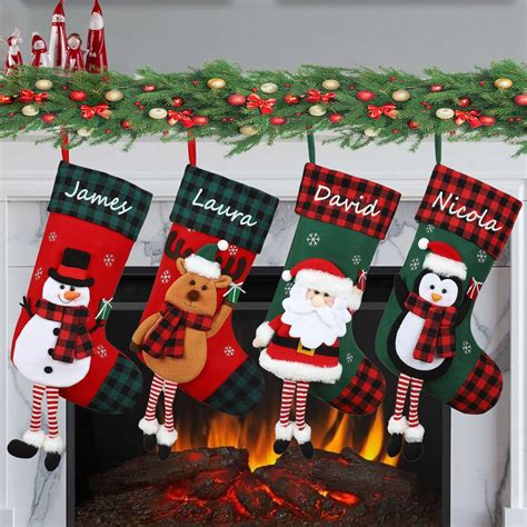 Christmas Stockings Personalizedpersonalized Stockings With Names for Christmasembroidered Name ...