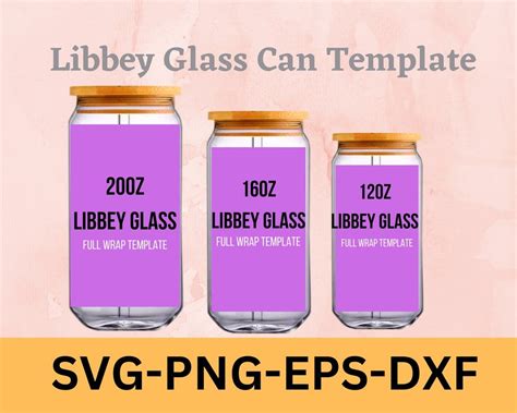 Libbey Glass Svg 12 Oz 12 / 16 / 20oz Libbey Glass Libbey Glass Sublimation Svg Can Glass Svg ...